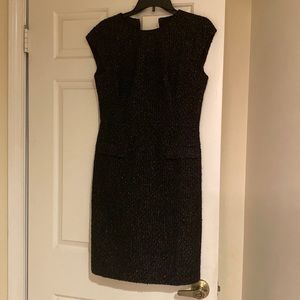 NWT beautiful black and gold tweed Ann Taylor dress. Perfect condition